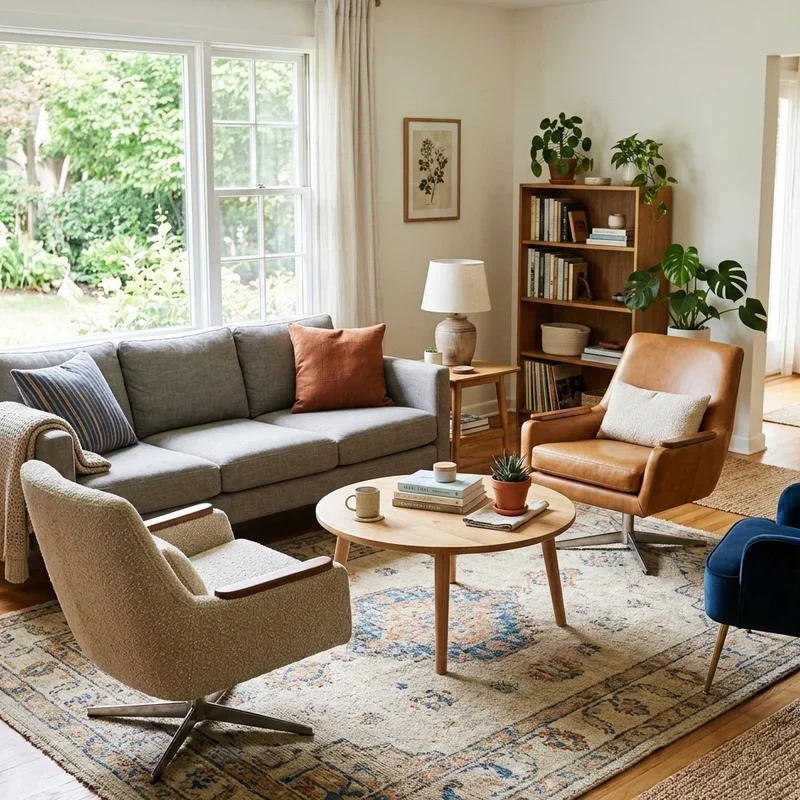 Swivel Chair Living Room Ideas