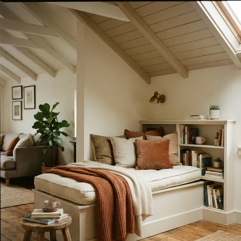 Slanted Ceiling Living Room Ideas