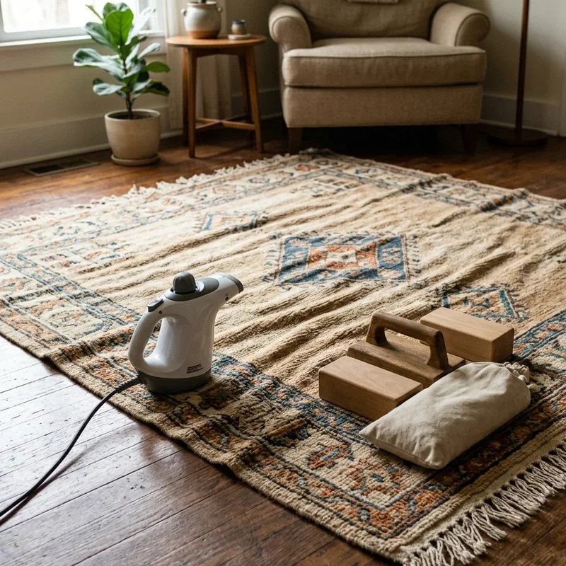 How to Get Wrinkles Out of a Rug