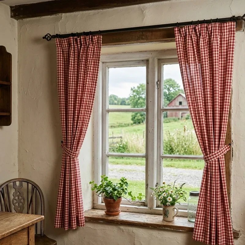 Farmhouse Window Treatment Ideas