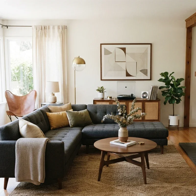 Dark Grey Sectional Living Room Ideas