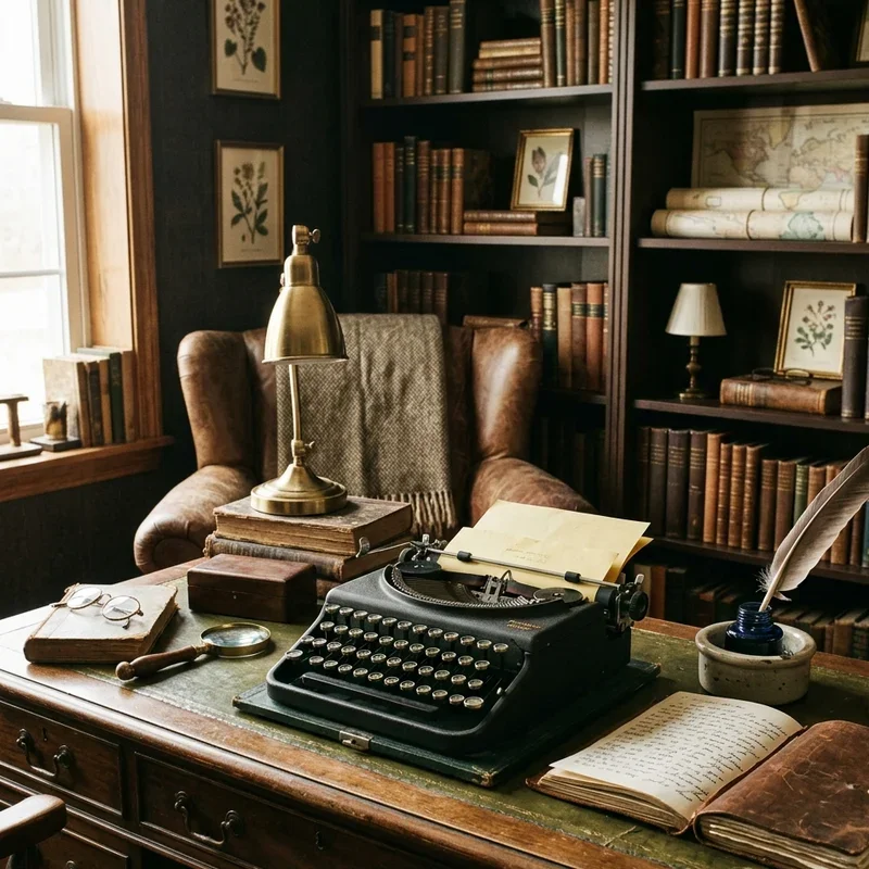 Dark Academia Living Room Ideas