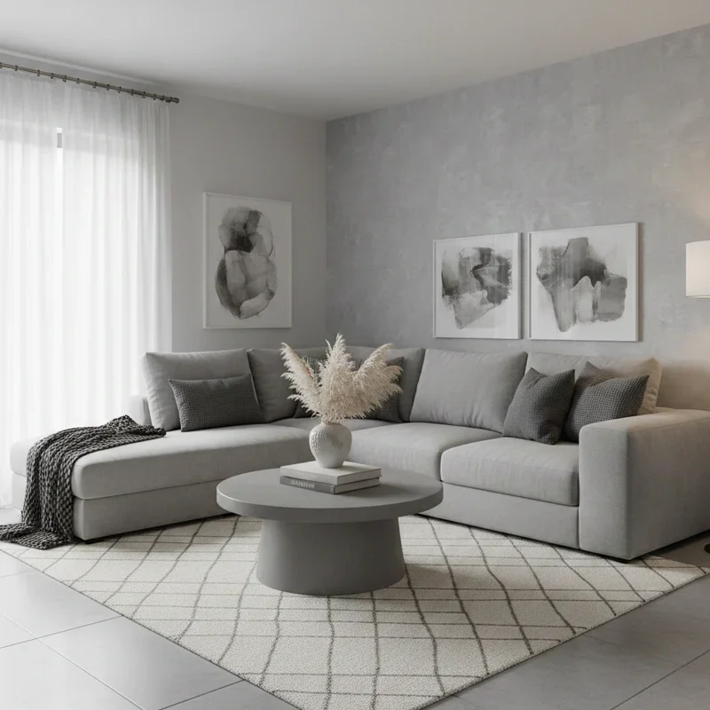 Gray and White Living Room Ideas