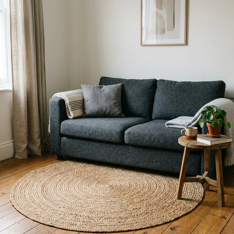 Dark Grey Couch Rug Ideas