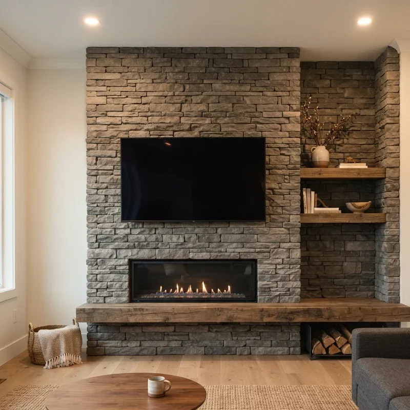 Fireplace TV Accent Wall Ideas