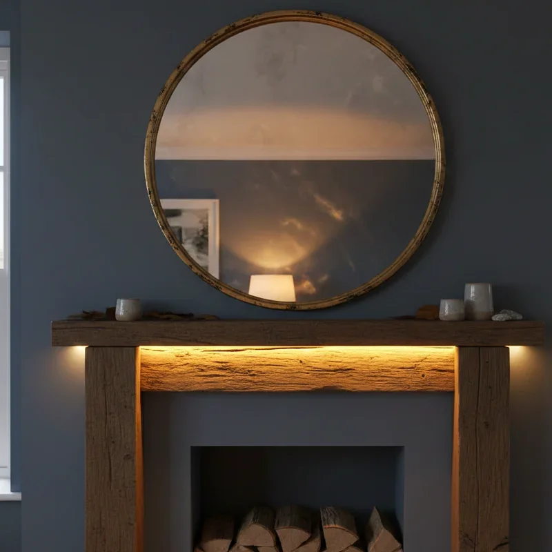 Fireplace Mantel Lighting Ideas