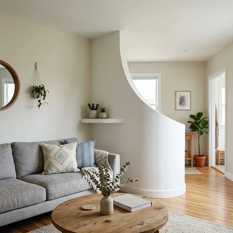 Half Wall Living Room Ideas