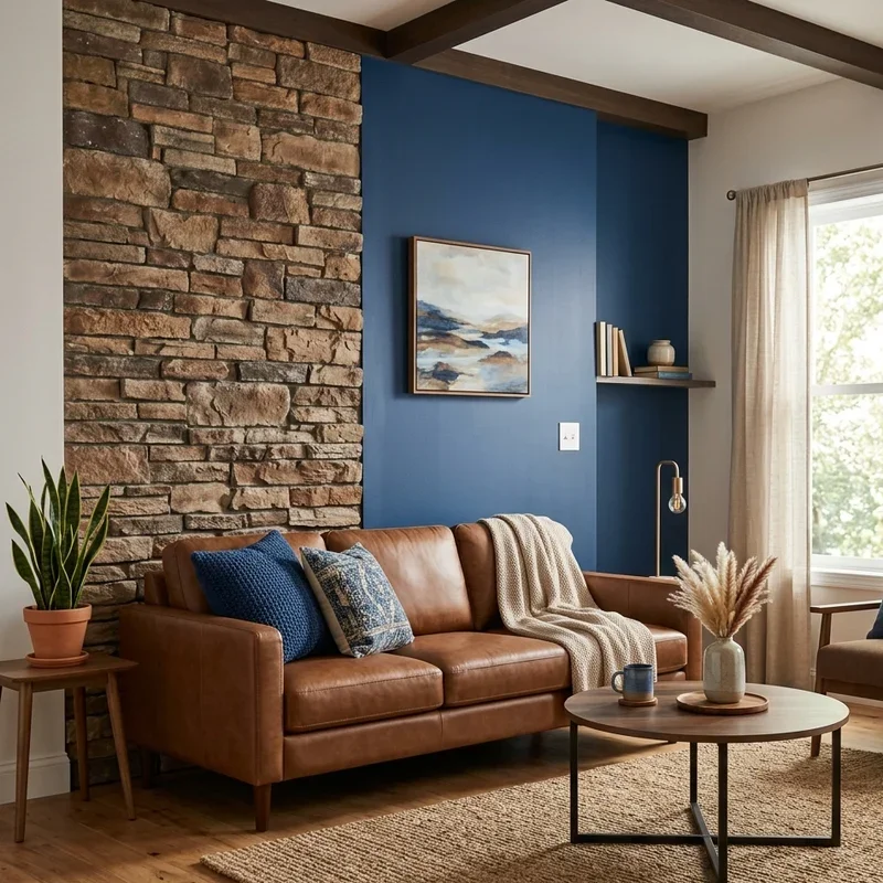 Blue and Brown Living Room Ideas