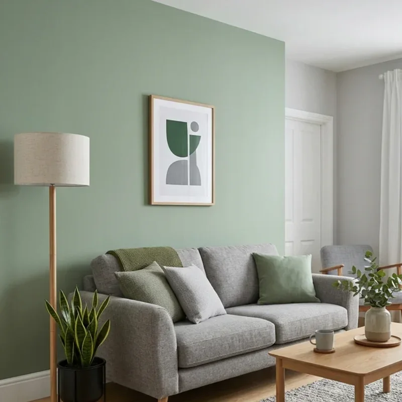 Green and Grey Living Room Ideas