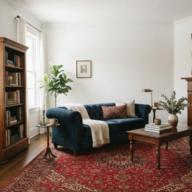 Red Persian Rug Living Room Ideas