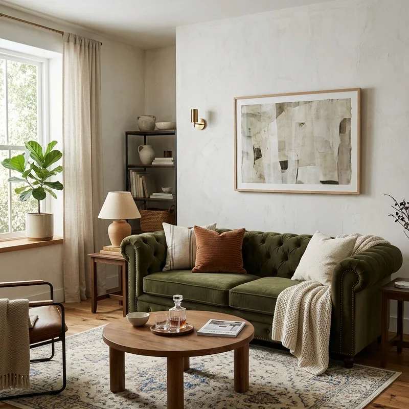 Modern Chesterfield Sofa Living Room Ideas