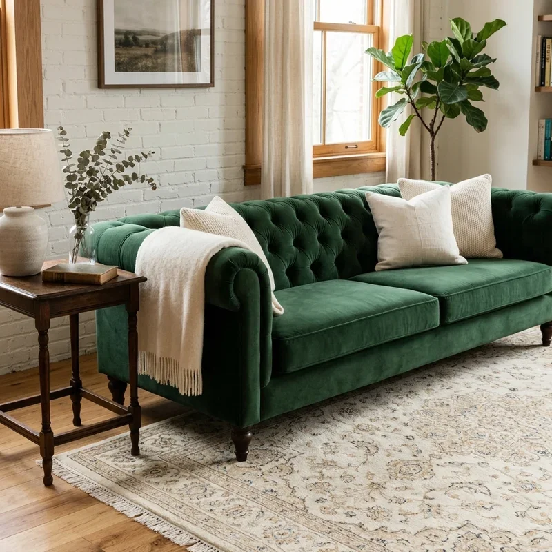 Green Couch Rug Ideas
