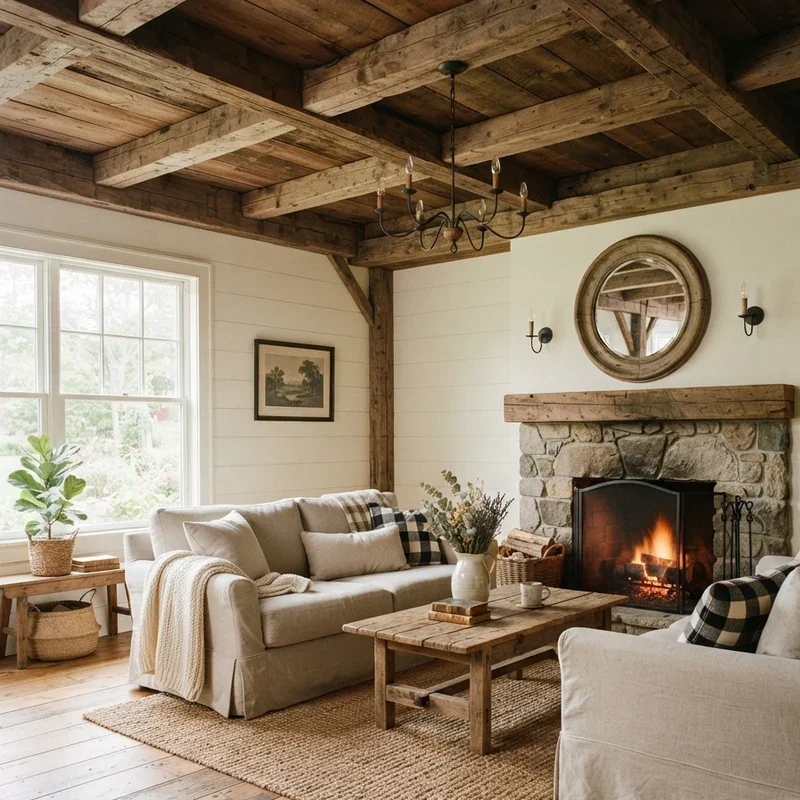 Farmhouse Rustic Living Room Ideas