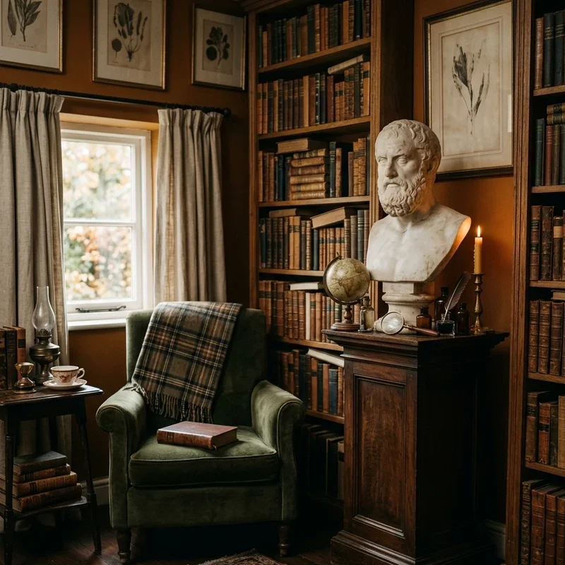 Dark Academia Living Room Ideas