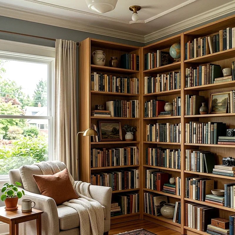 Living Room Bookcase Ideas