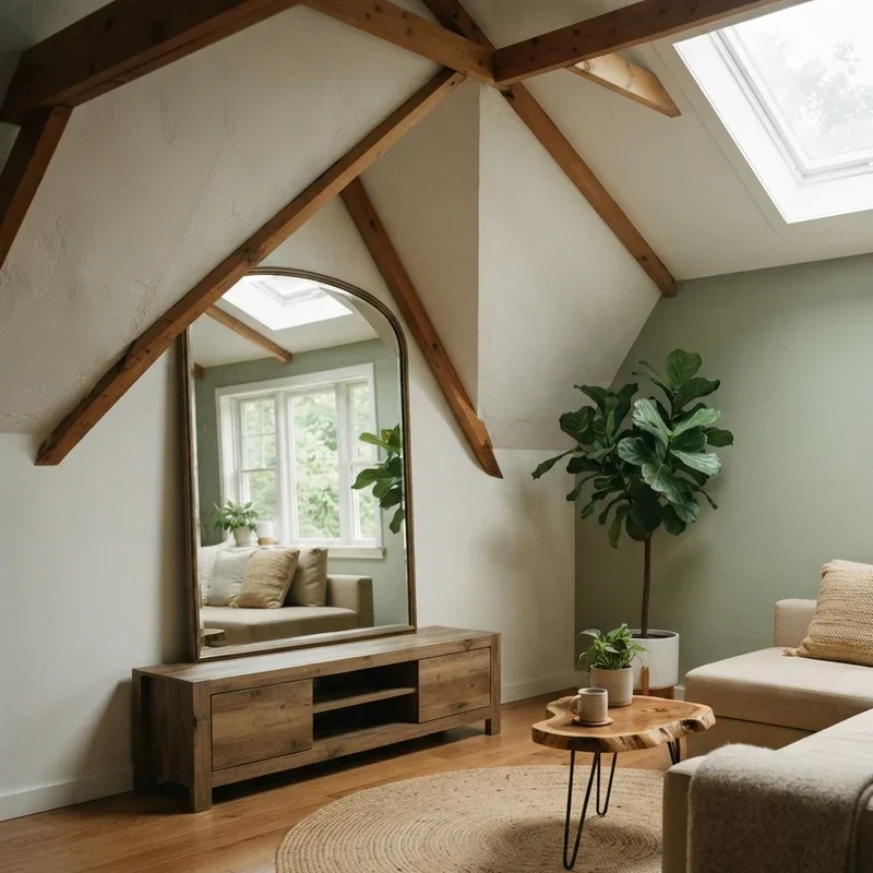 Slanted Ceiling Living Room Ideas