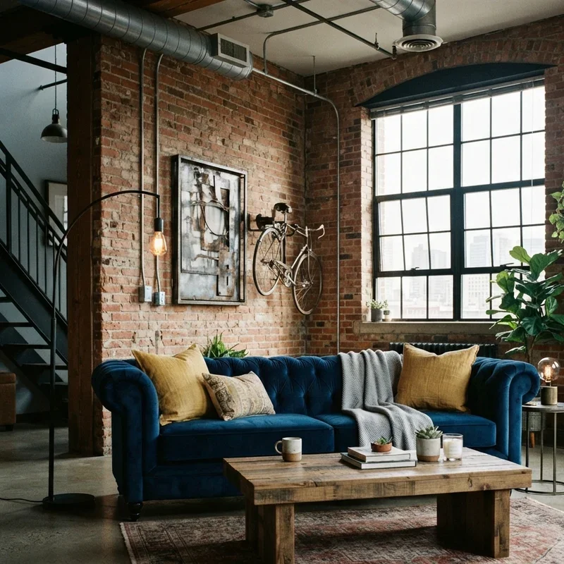 Blue Velvet Sofa Living Room Ideas