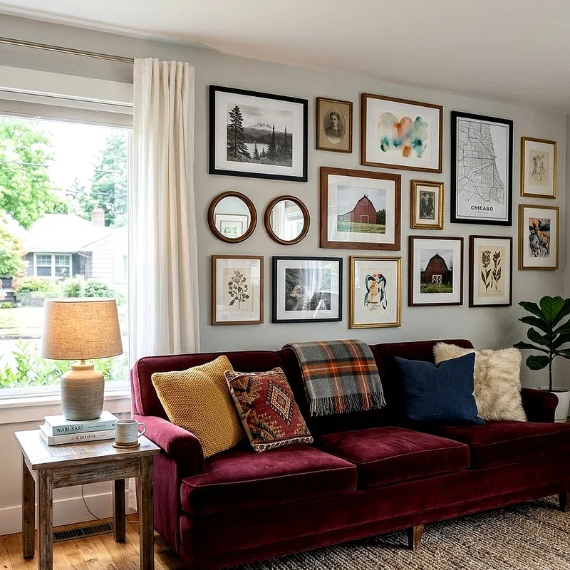 Burgundy Sofa Living Room Ideas