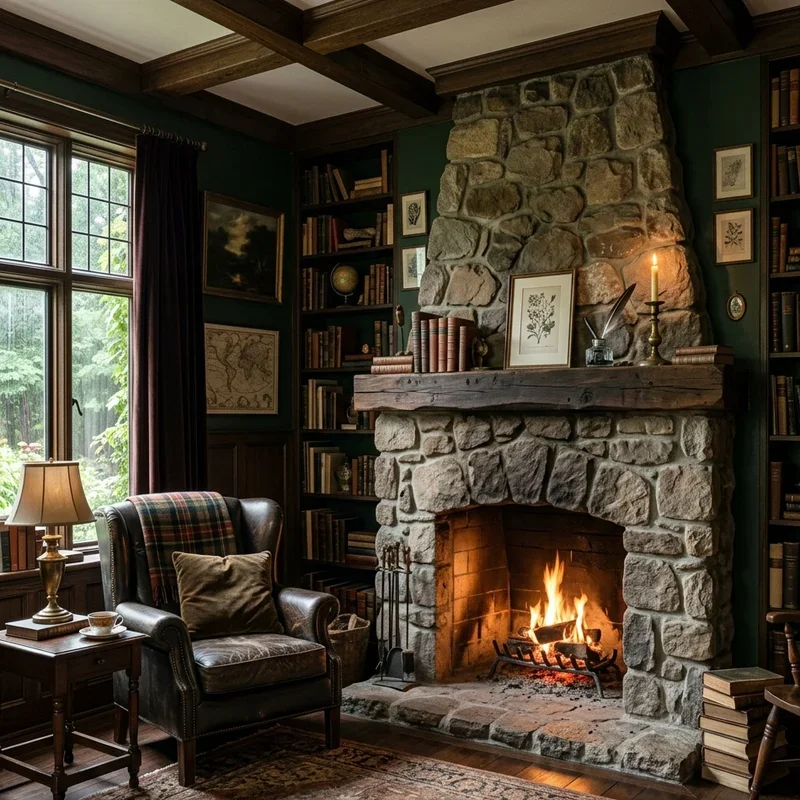 Dark Academia Living Room Ideas