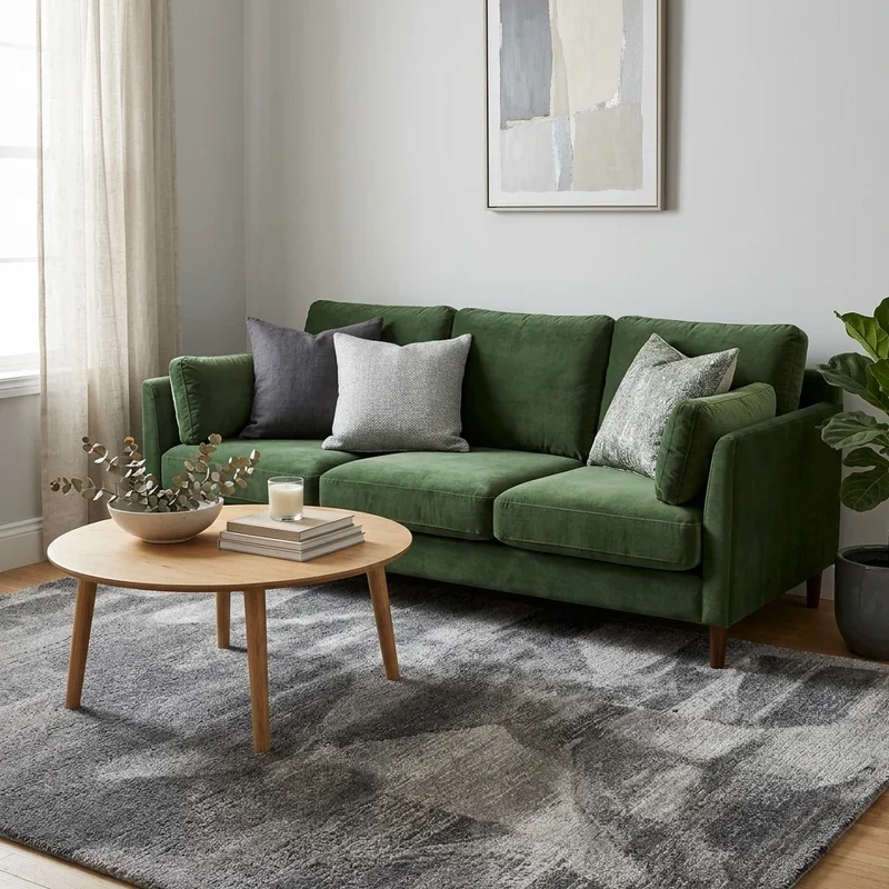 Green Couch Rug Ideas