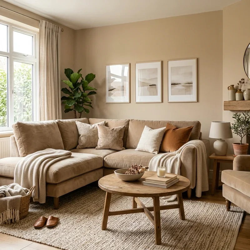 Warm Beige Living Room Ideas