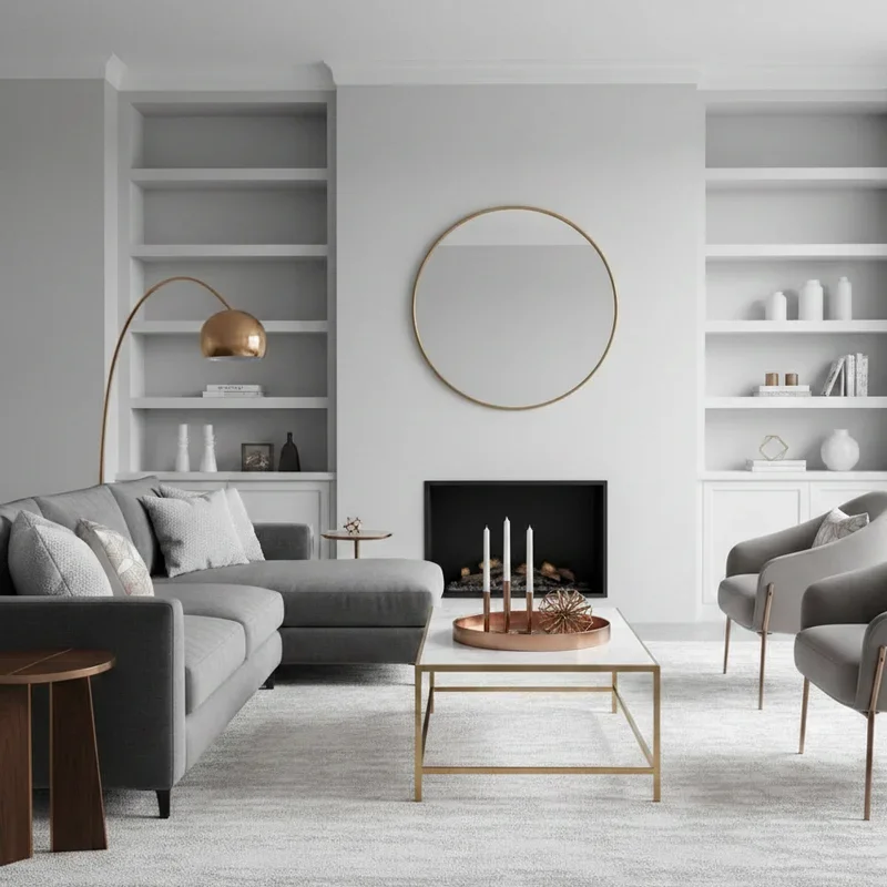 Gray and White Living Room Ideas