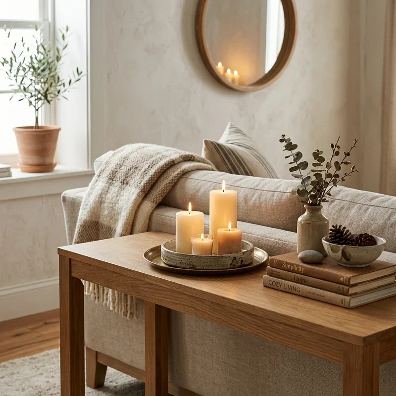 Living Room Sofa Table Decor Ideas