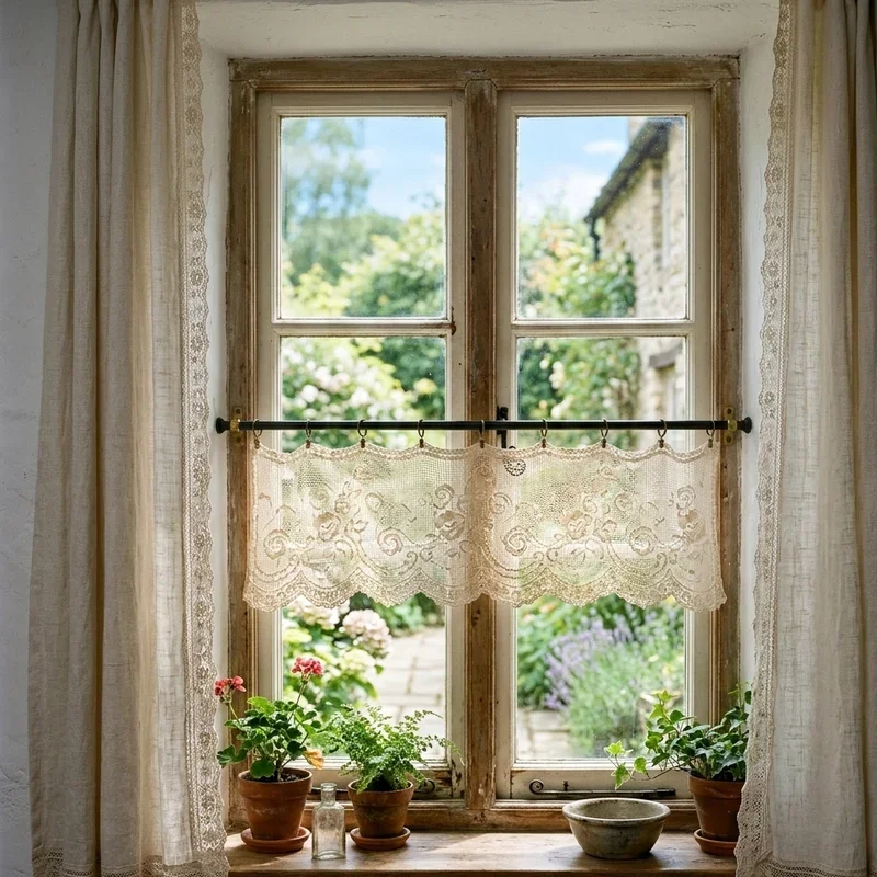 Farmhouse Window Treatment Ideas