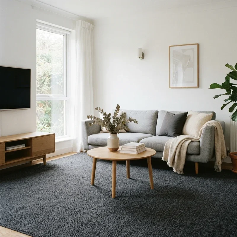 Dark Gray Carpet Living Room Ideas