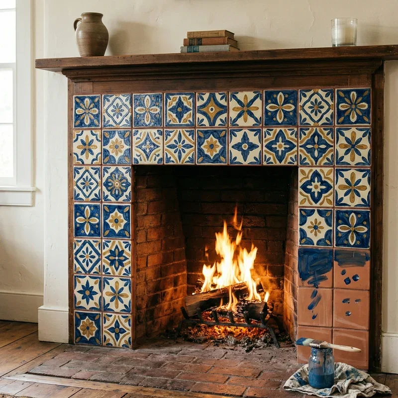 Can You Paint Fireplace Tile