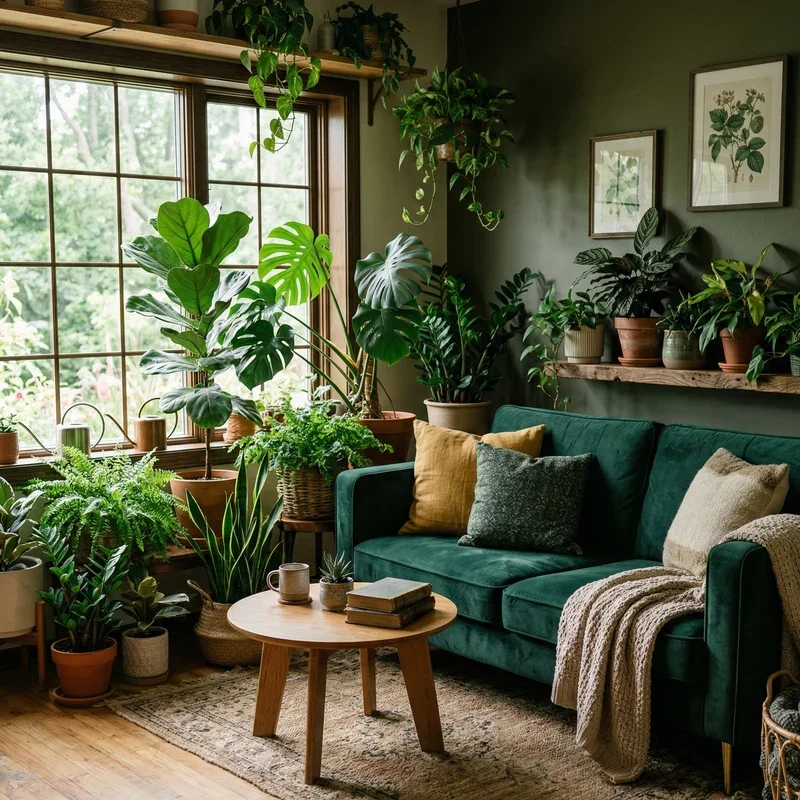 Dark Green Couch Living Room Ideas