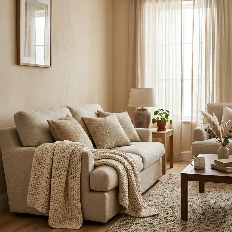 Warm Beige Living Room Ideas