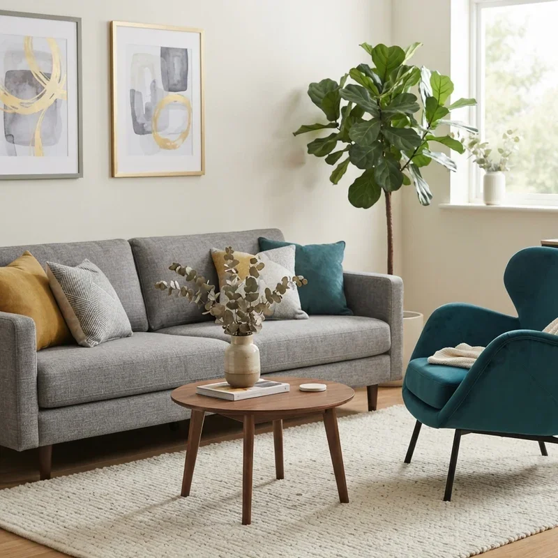 Gray Couch With Accent Chair Ideas
