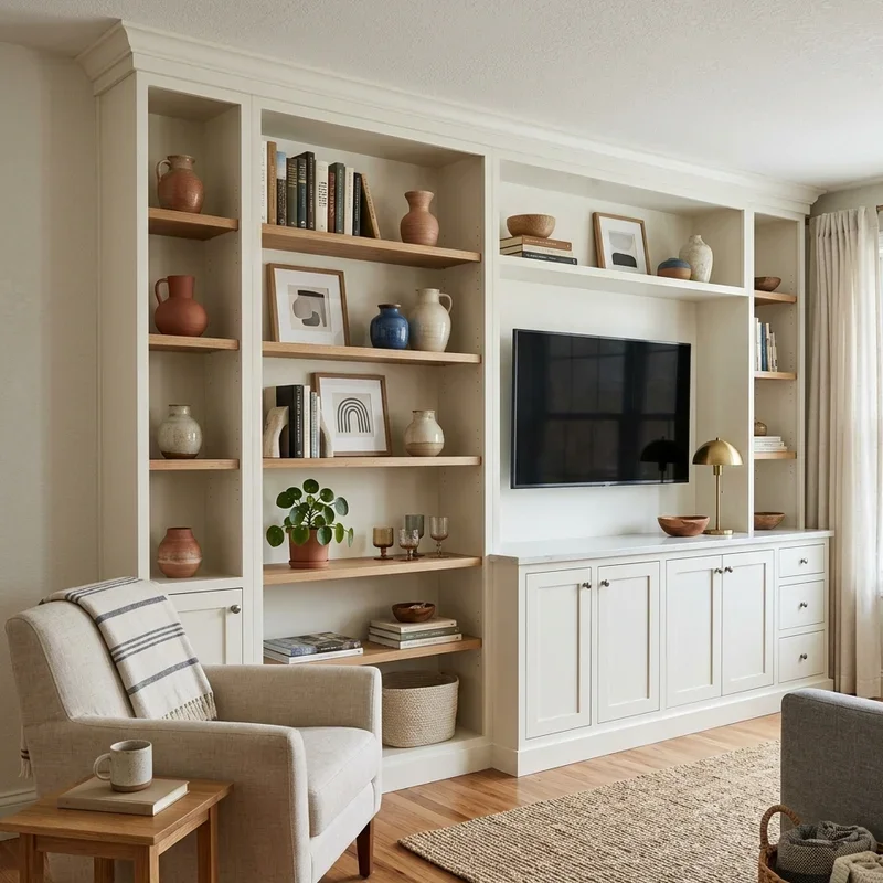 Living Room Built In Cabinet Ideas