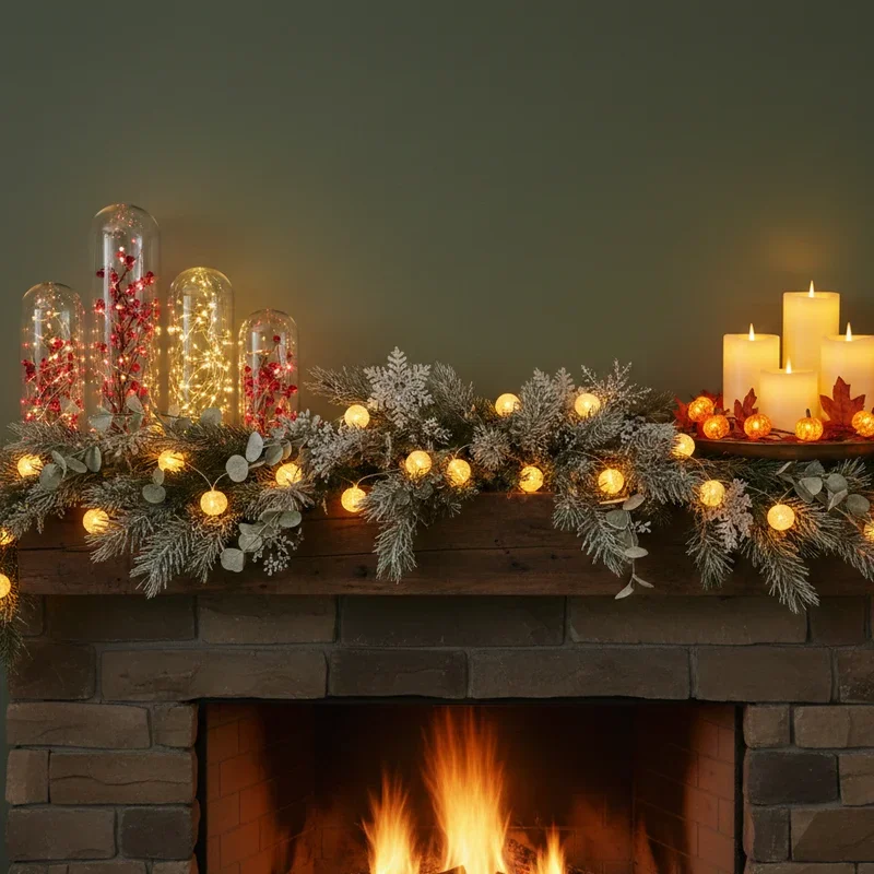 Fireplace Mantel Lighting Ideas
