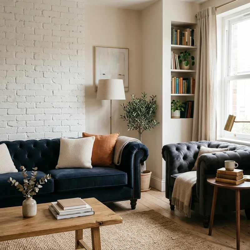 Modern Chesterfield Sofa Living Room Ideas