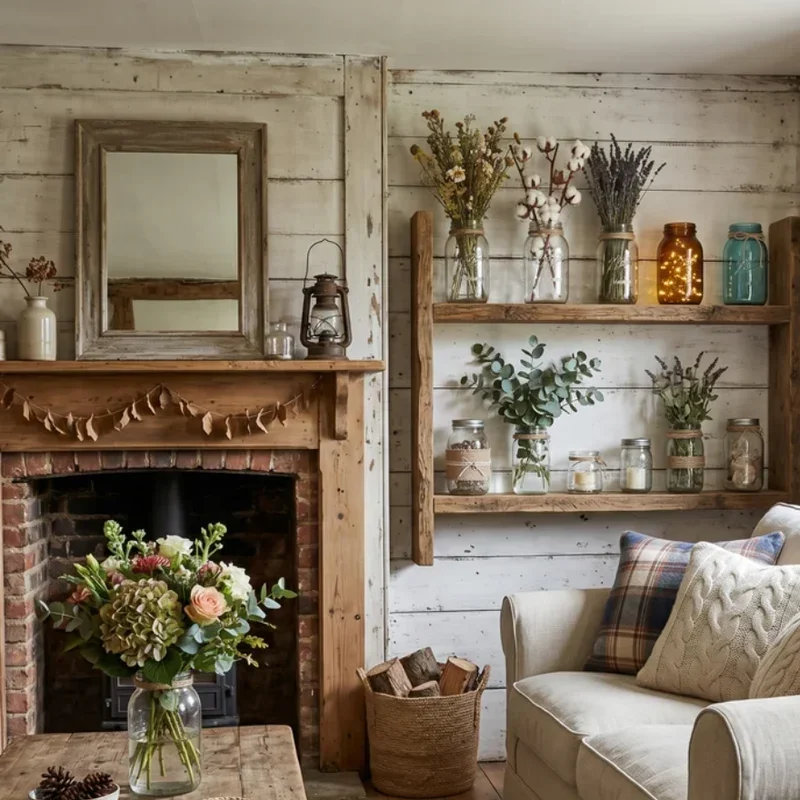 Rustic Farmhouse Living Room Ideas