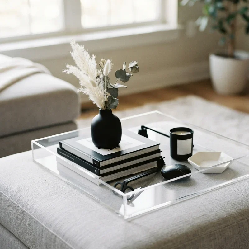 Ottoman Tray Decor Ideas