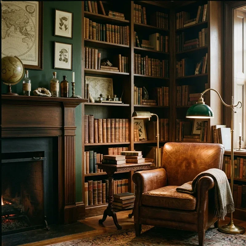 Dark Academia Living Room Ideas