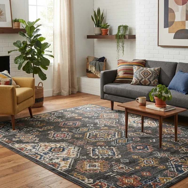 Dark Gray Carpet Living Room Ideas