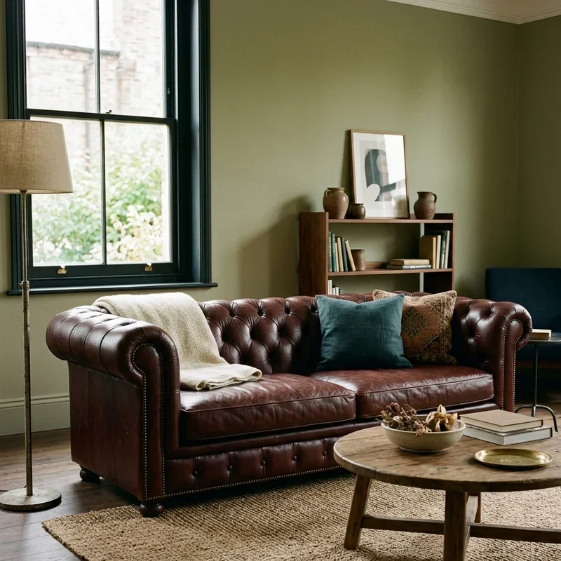 Modern Chesterfield Sofa Living Room Ideas