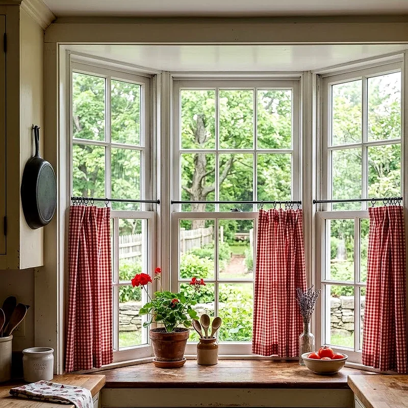 Short Bay Window Curtains Ideas
