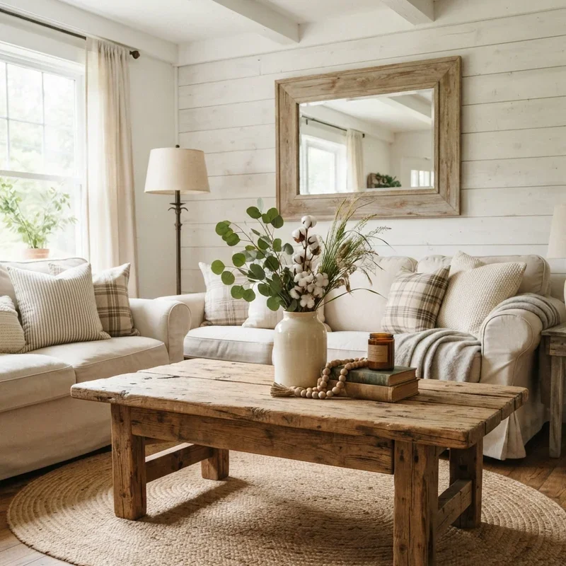 Farmhouse Living Room Decorating Ideas