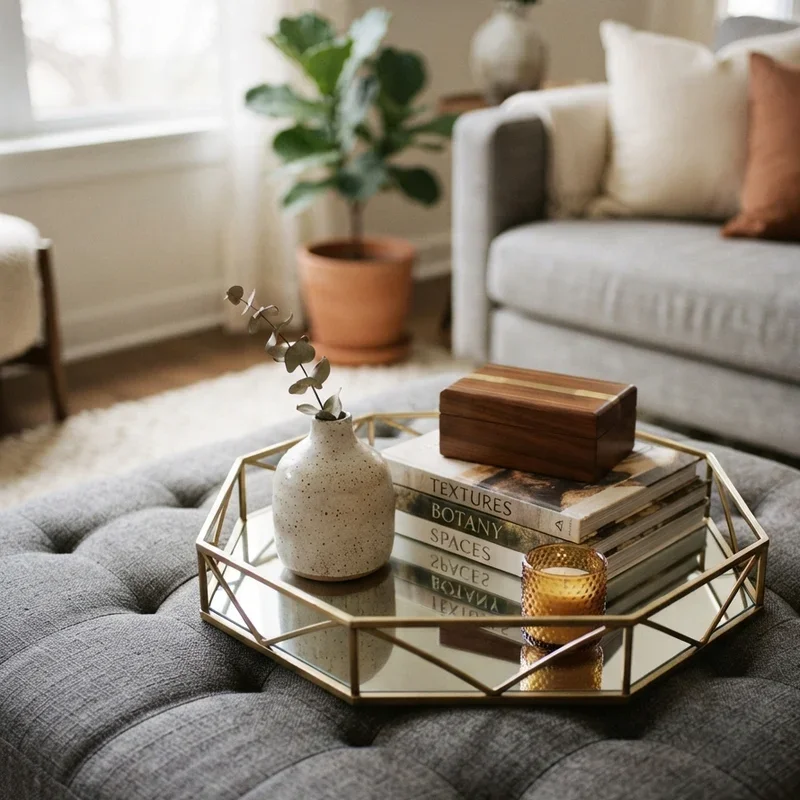 Ottoman Tray Decor Ideas