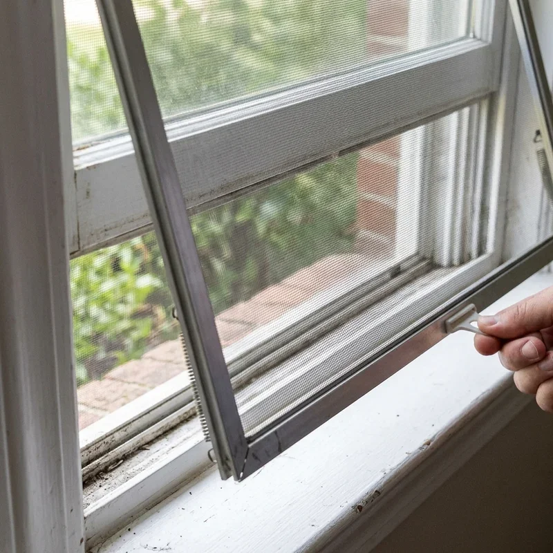 How to Take a Window Screen Out