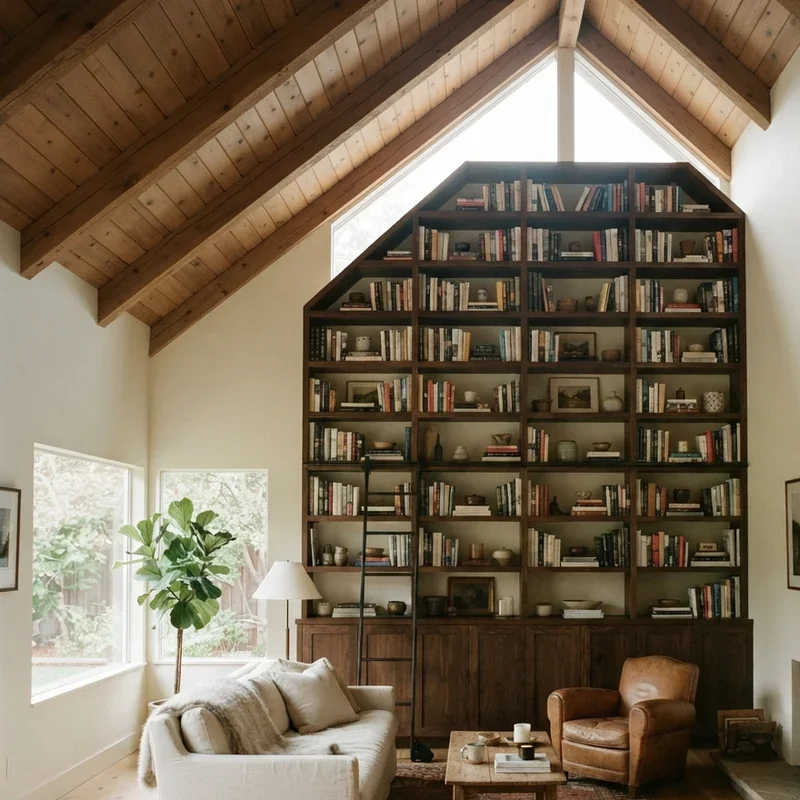 Slanted Ceiling Living Room Ideas