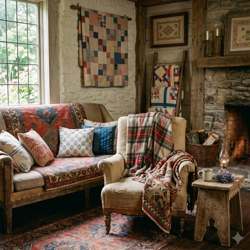Rustic Farmhouse Living Room Ideas