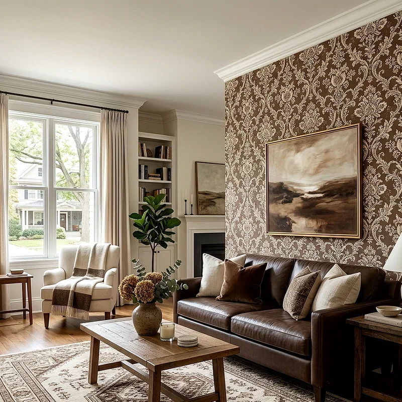 Brown and Cream Living Room Ideas