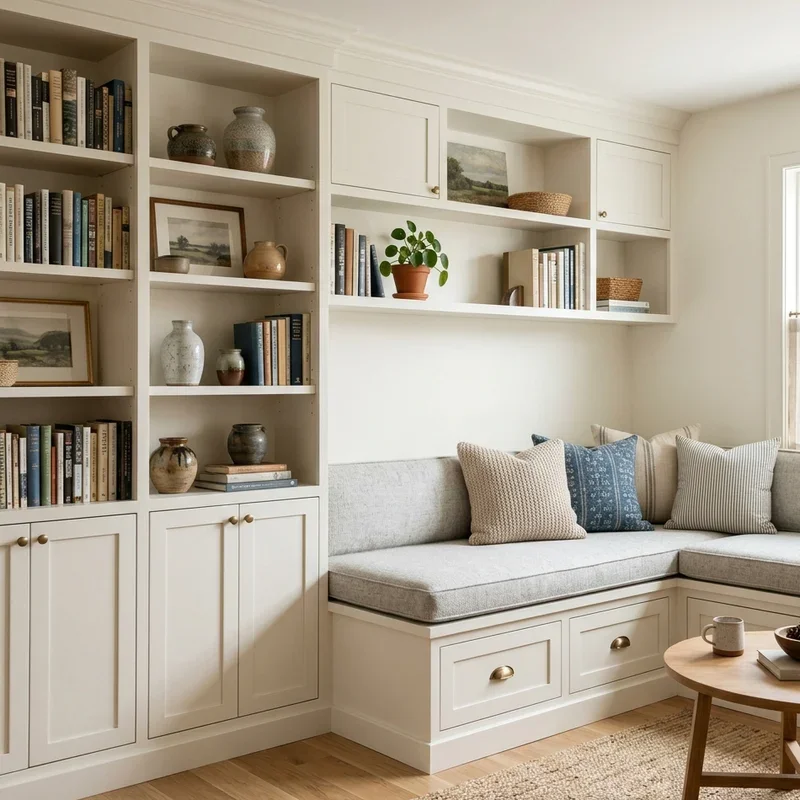 Living Room Built In Cabinet Ideas