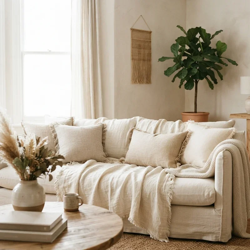 Cream Living Room Ideas